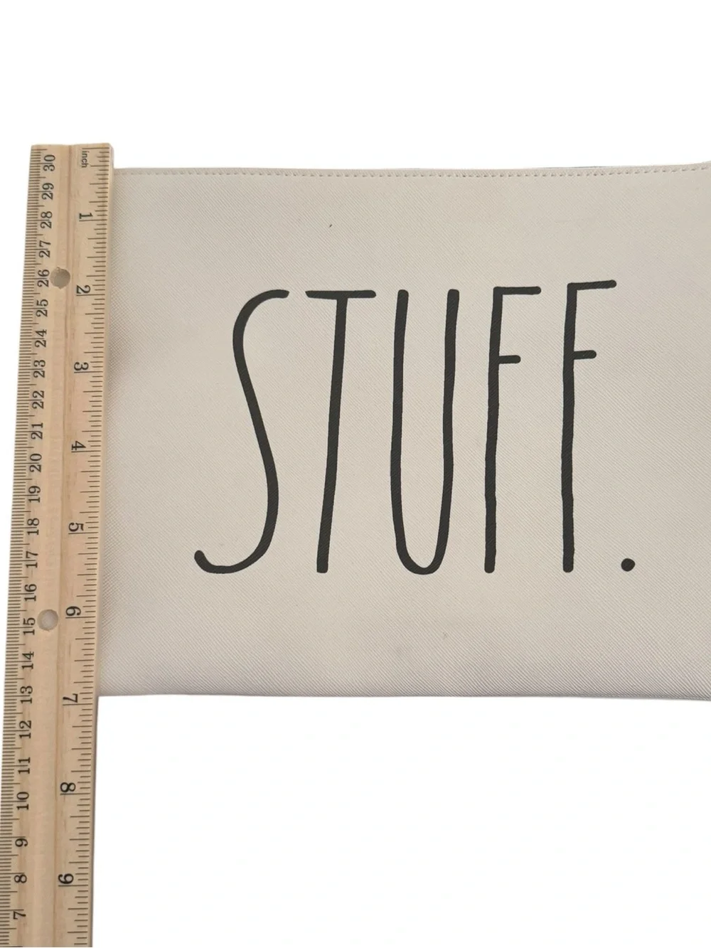Rae Dunn White Cosmetic Bags Set of Two- 